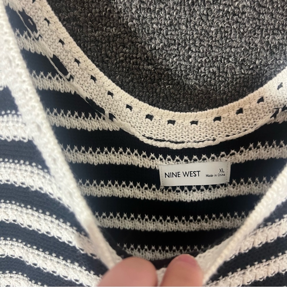 Nine West Crocheted Black and White Dress, Women’s XL - Picture 7 of 11